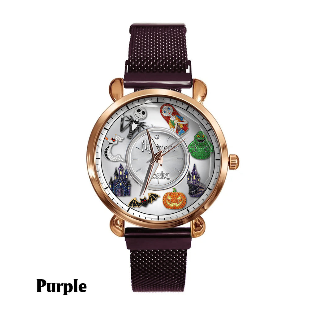 Personalized Nightmare Before Christmas Women's Watch Custom Name Gift Women Hand Watch GradoCreations