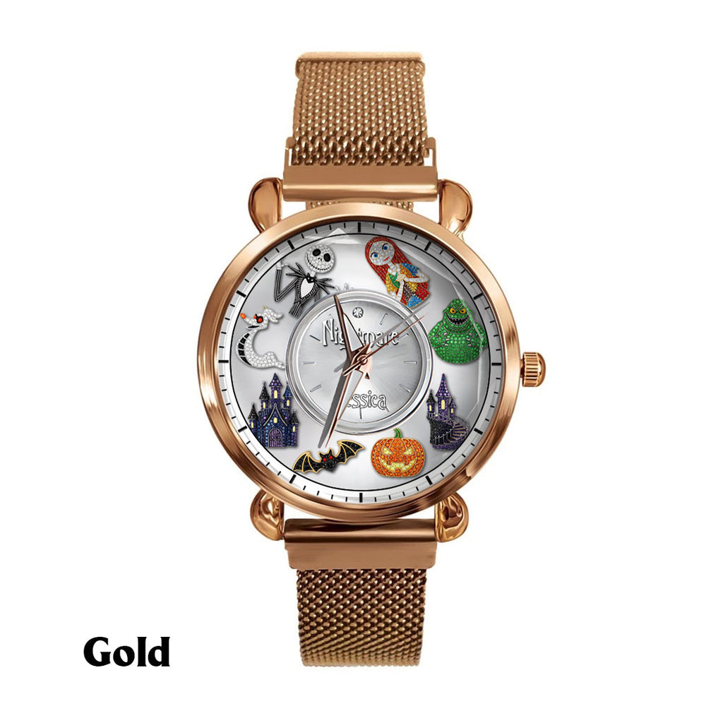 Personalized Nightmare Before Christmas Women's Watch Custom Name Gift Women Hand Watch GradoCreations