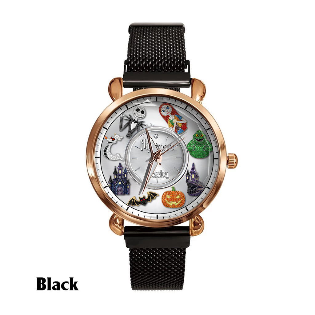 Personalized Nightmare Before Christmas Women's Watch Custom Name Gift Women Hand Watch GradoCreations