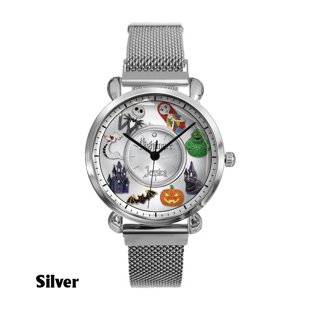 Personalized Nightmare Before Christmas Women's Watch Custom Name Gift Women Hand Watch GradoCreations