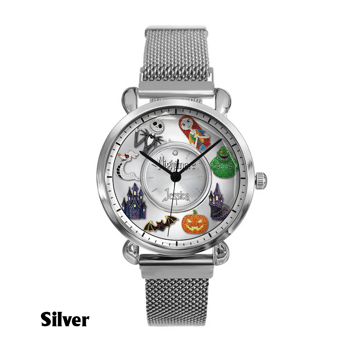 Personalized Nightmare Before Christmas Women's Watch Custom Name Gift Women Hand Watch GradoCreations