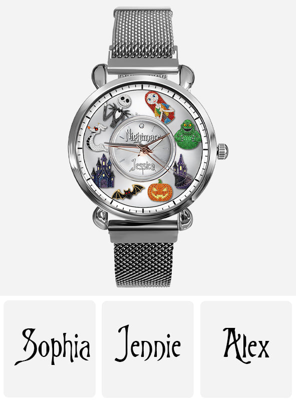 Personalized Nightmare Before Christmas Women's Watch Custom Name Gift Women Hand Watch GradoCreations