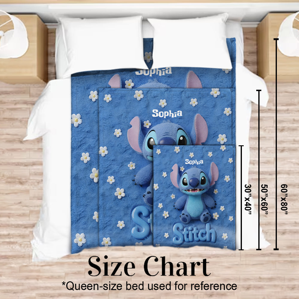 Personalized Fluffy Monster Blanket for Kids - Ohana Gift Blanket GradoCreations