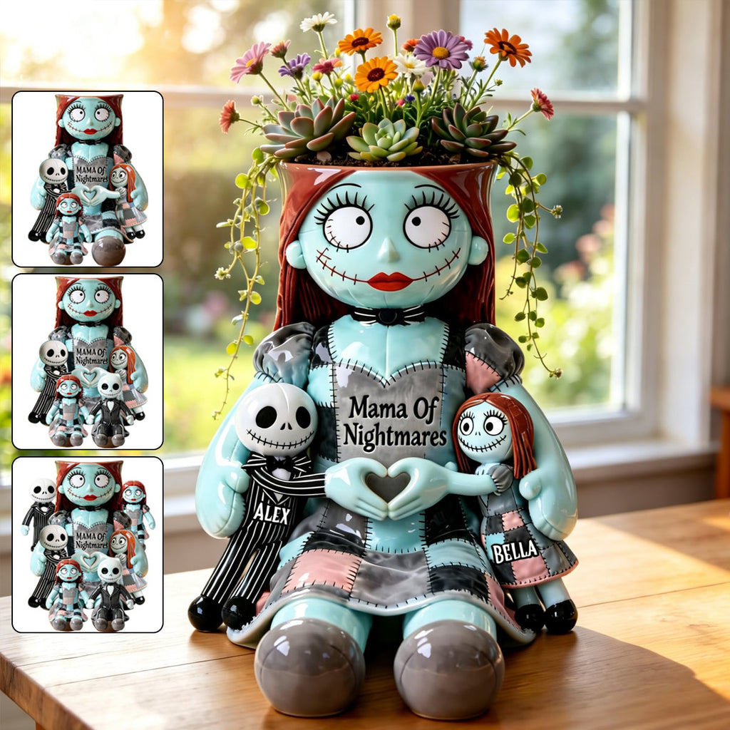 Personalized Mama Of Nightmares Acrylic Pot Custom Name Gift Acrylic Pot GradoCreations