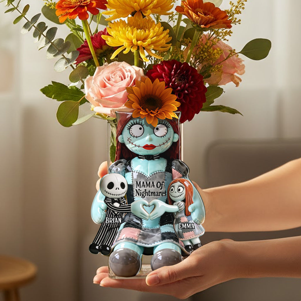 Personalized Mama Of Nightmares Acrylic Pot Custom Name Gift Acrylic Pot GradoCreations