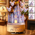 Personalized Rotating Music Plaque Custom Castle Gift for Kids Rotating Music Plaque GradoCreations