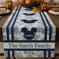 Personalized Fall Table Runner with Family Names for Home Decor Table Runner GradoCreations