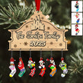 Personalized Family Stocking Ornament with Custom Charms - Holiday Gift Ornament With Charm GradoCreations