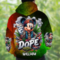 Personalized All Over Shirt with Weed Design Custom Name Gift All Over Shirt GradoCreations
