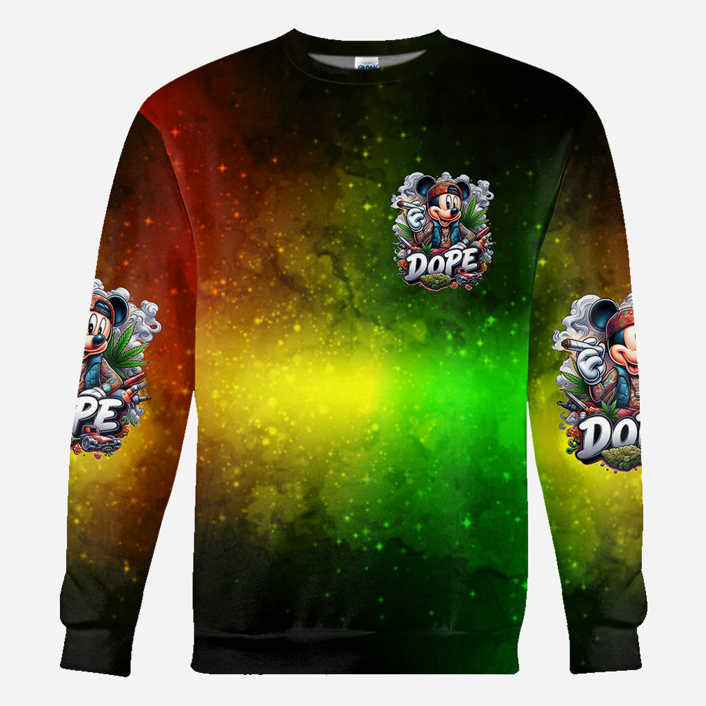 Personalized All Over Shirt with Weed Design Custom Name Gift All Over Shirt GradoCreations
