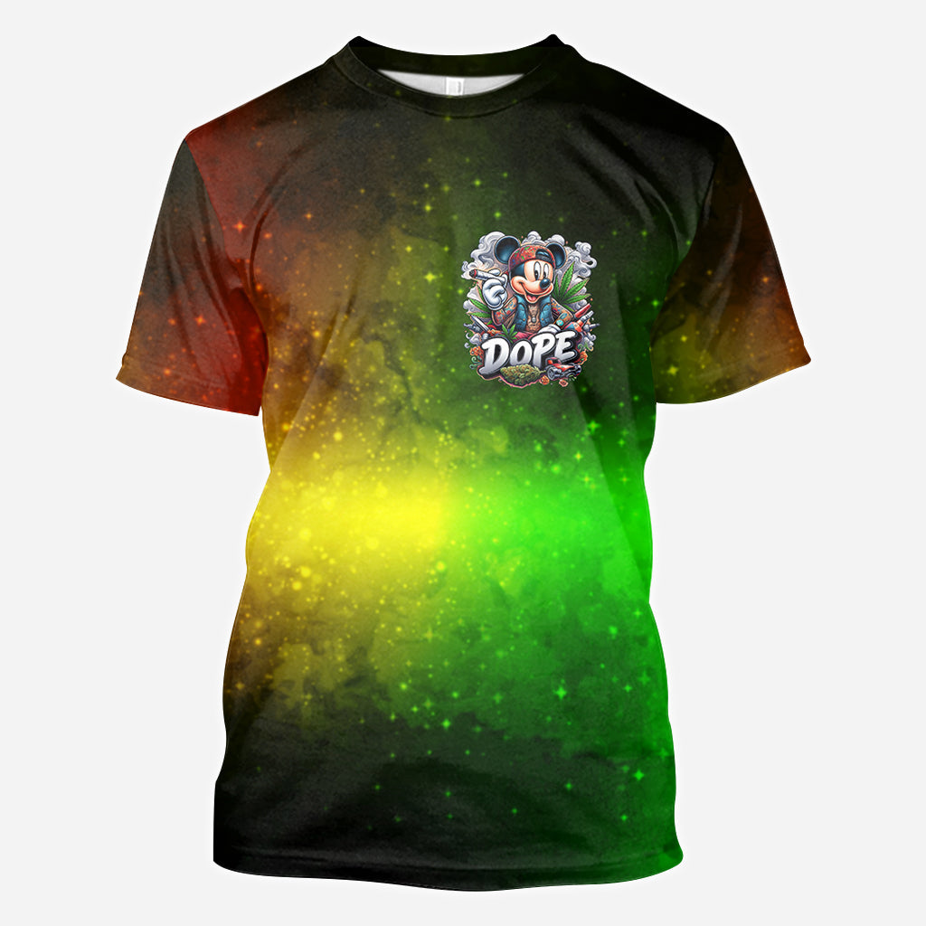 Personalized All Over Shirt with Weed Design Custom Name Gift All Over Shirt GradoCreations