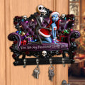 Personalized Nightmare Before Christmas Key Rack Custom Shape Gift for Couples Custom Shaped Key Rack GradoCreations
