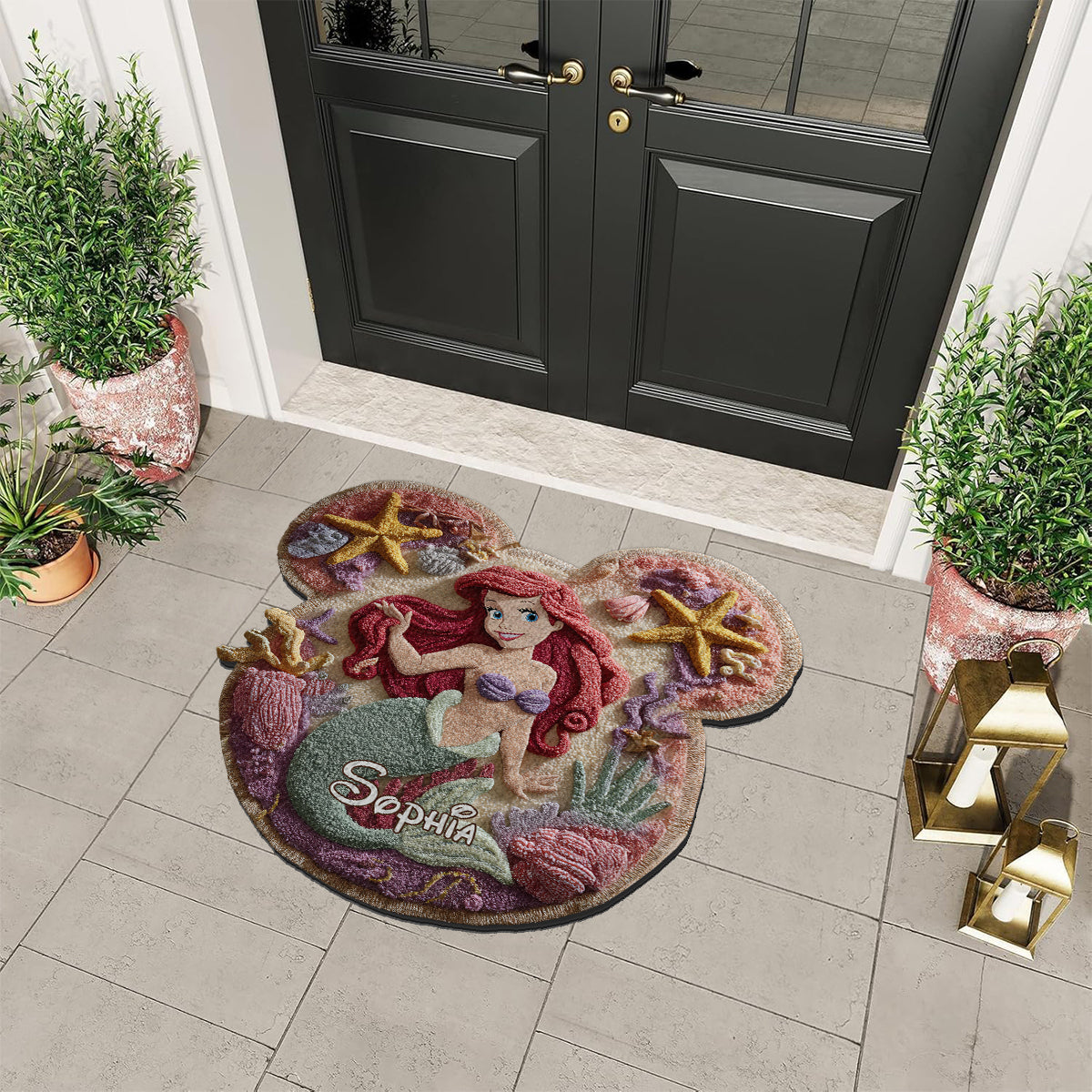 Personalized Magical Princess Non-Slip Tufted Rug for Kids Non-Slip Tufted Rug GradoCreations