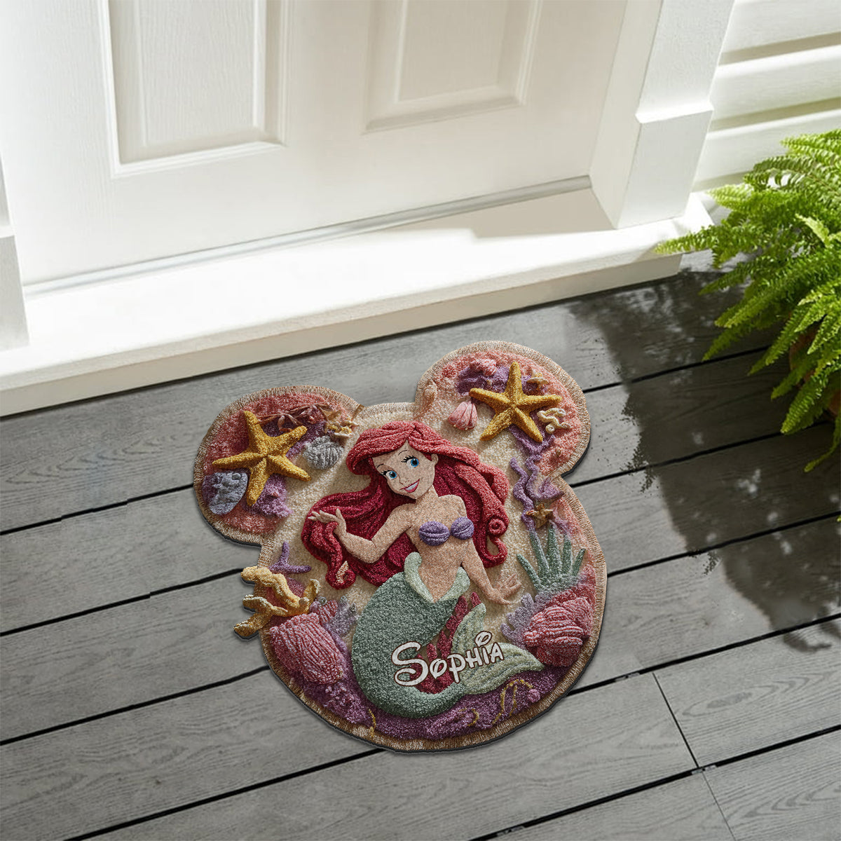 Personalized Magical Princess Non-Slip Tufted Rug for Kids Non-Slip Tufted Rug GradoCreations