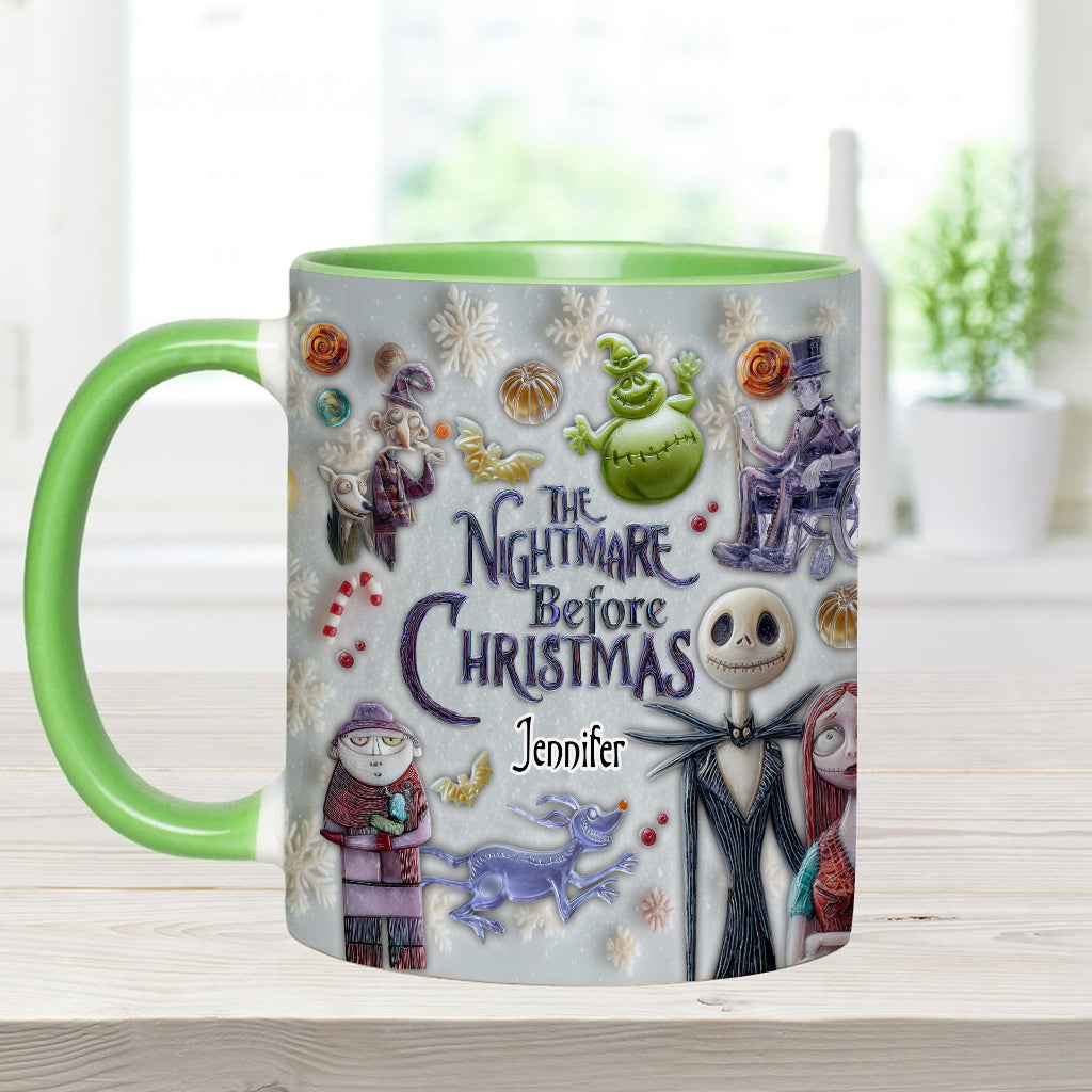 Personalized Nightmare Before Christmas Accent Mug Gift Accent Mug GradoCreations