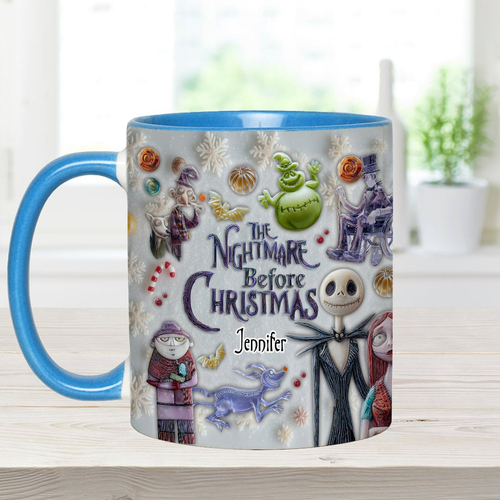 Personalized Nightmare Before Christmas Accent Mug Gift Accent Mug GradoCreations