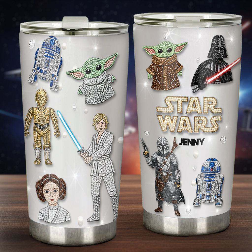 Personalized Star Wars Tumbler Custom Name Drinkware Gift Tumbler GradoCreations
