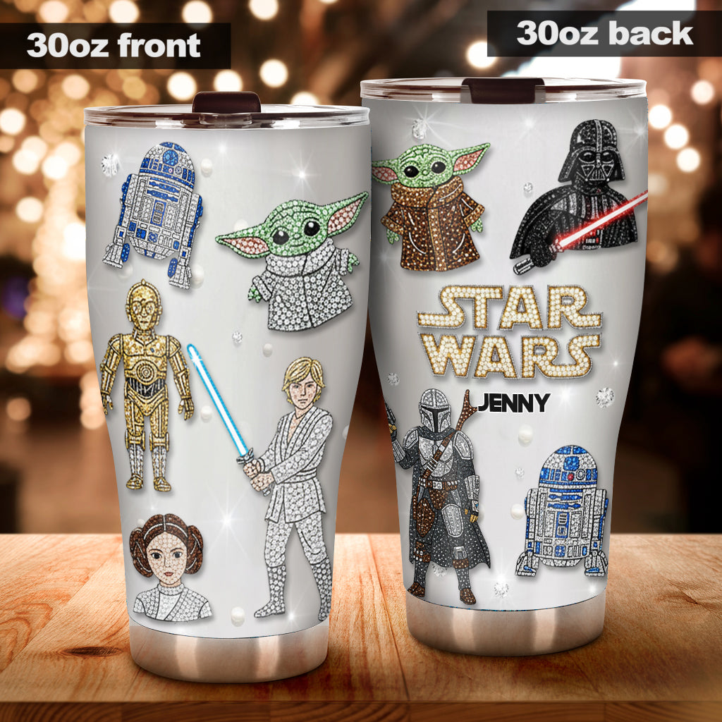 Personalized Star Wars Tumbler Custom Name Drinkware Gift Tumbler GradoCreations