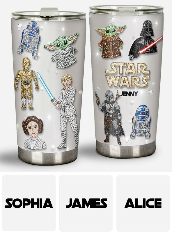 Personalized Star Wars Tumbler Custom Name Drinkware Gift Tumbler GradoCreations
