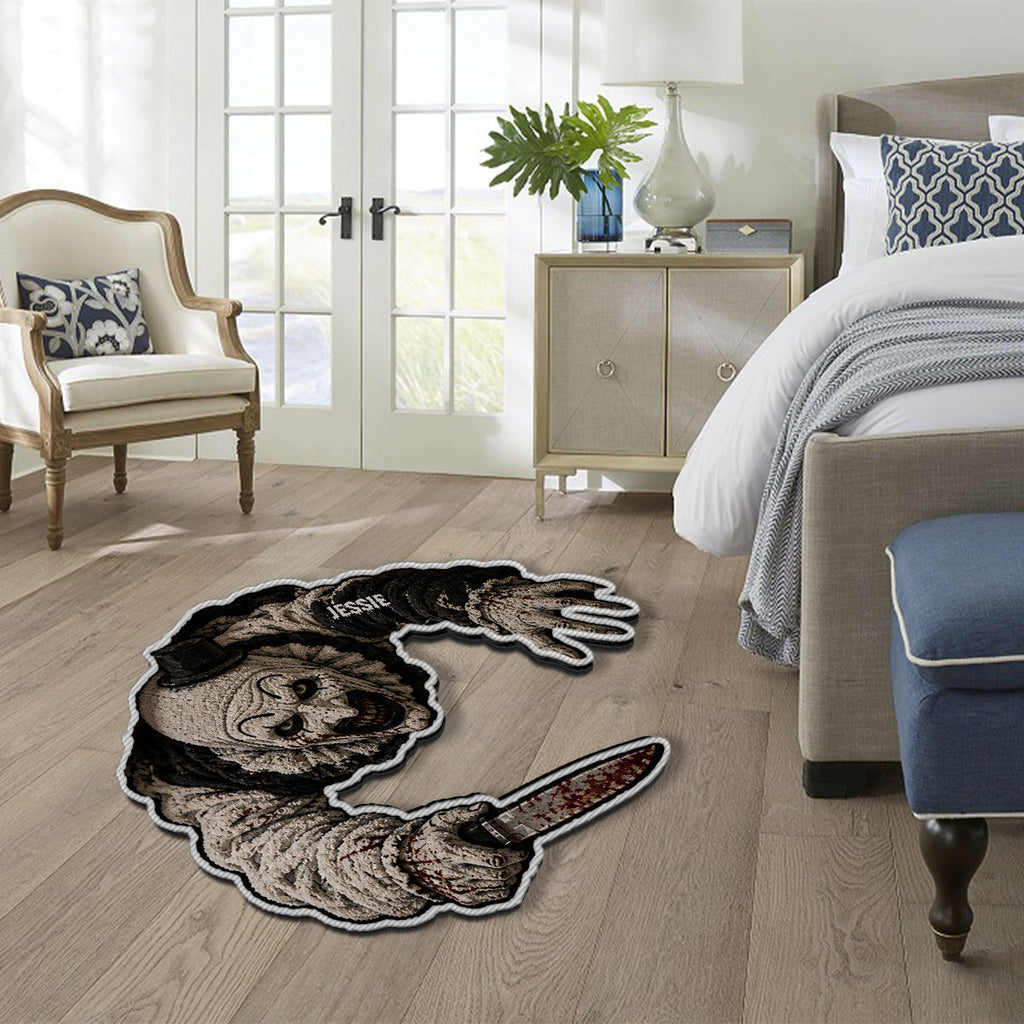 Personalized Horror Character Tufted Rug | Halloween Family Gift Tufted Rug GradoCreations