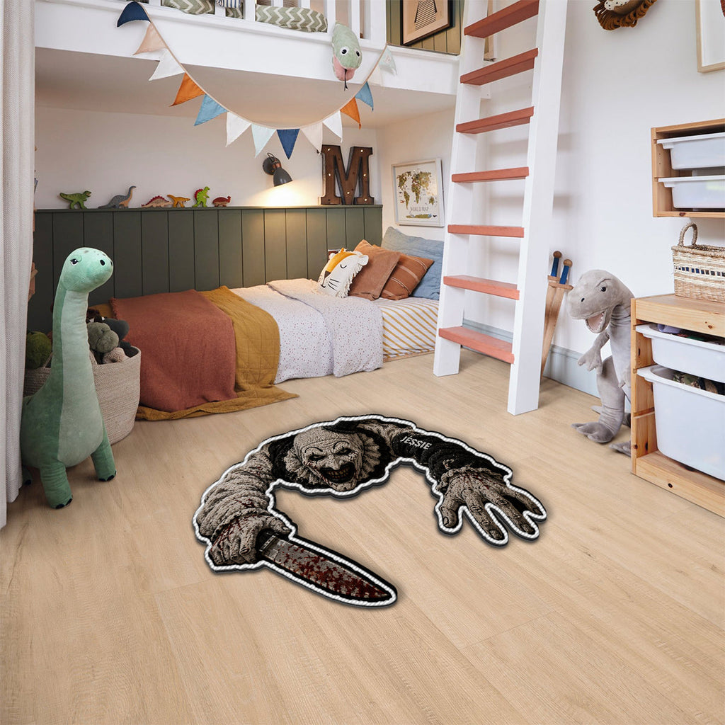 Personalized Horror Character Tufted Rug | Halloween Family Gift Tufted Rug GradoCreations