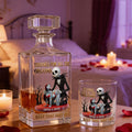 Personalized Nightmare Whiskey Decanter Set Unique Couple Gift Whiskey Decanter Set GradoCreations