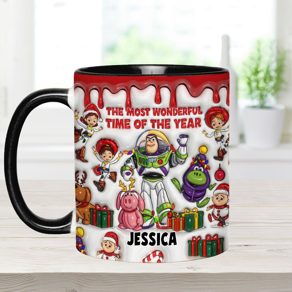 Personalized Accent Mug Christmas Gift for Kids Custom Name Accent Mug GradoCreations