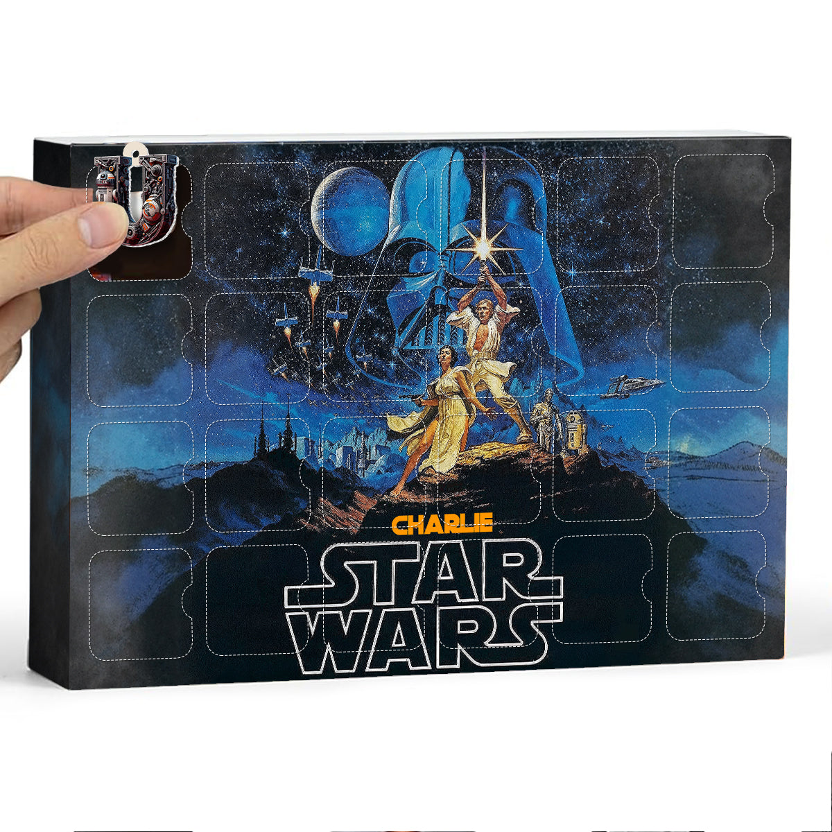 Personalized Star Wars Advent Calendar with Mini Ornaments for Kids Advent Calendar With Ornaments GradoCreations