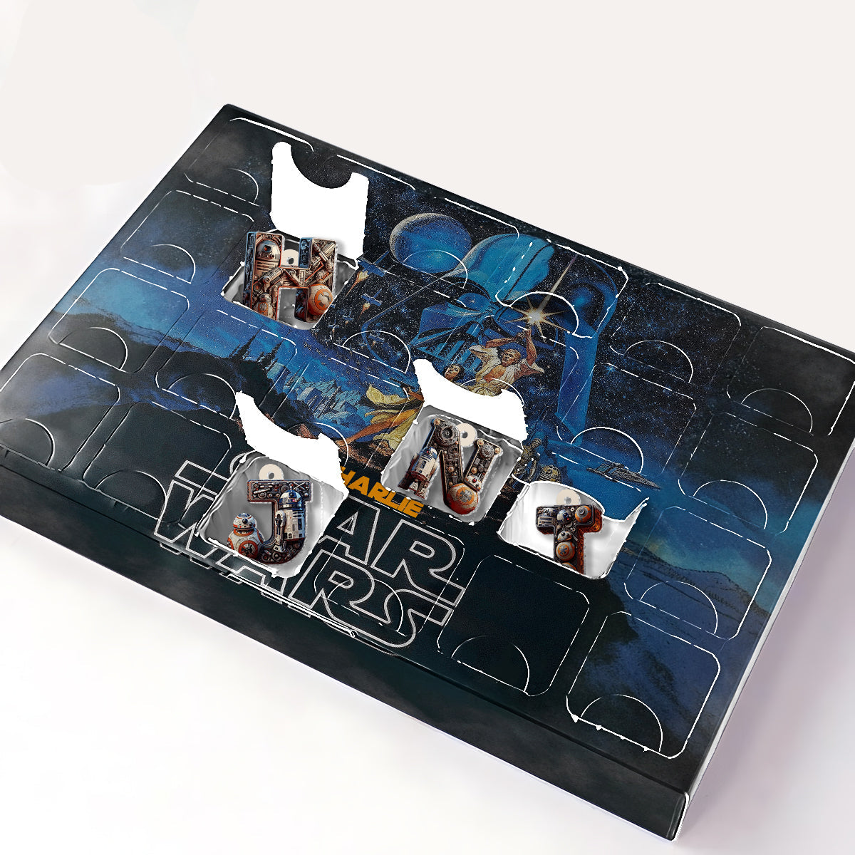 Personalized Star Wars Advent Calendar with Mini Ornaments for Kids Advent Calendar With Ornaments GradoCreations