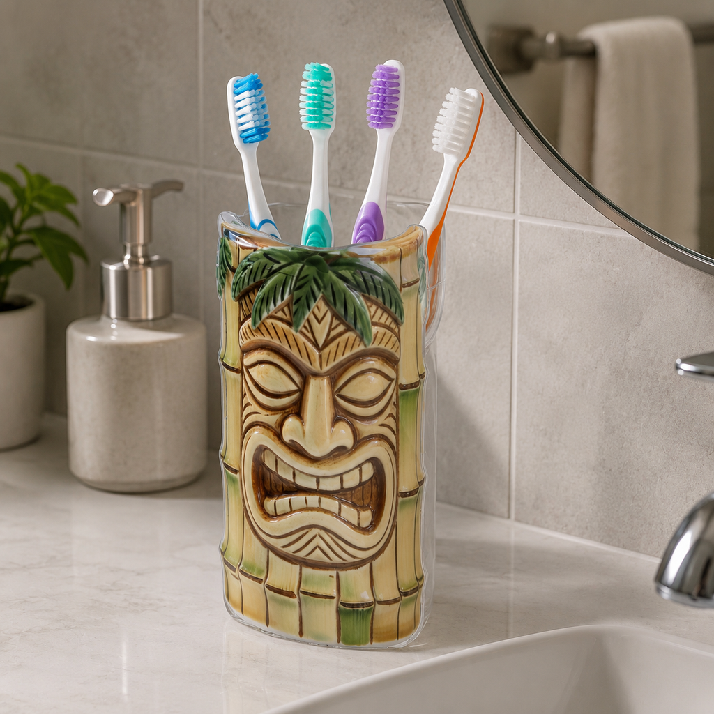 Personalized Cute Blue Alien Soap Dispenser & Toothbrush Holder for Kids Bathroom Acrylic Pot & Pump Dispenser GradoCreations