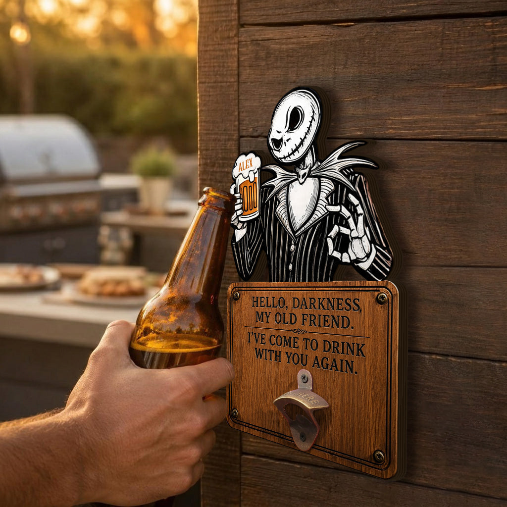 Personalized Nightmare Beer Stein & Wall Bottle Opener Gift for Beer Lovers Beer Stein & Wall Bottle Opener GradoCreations