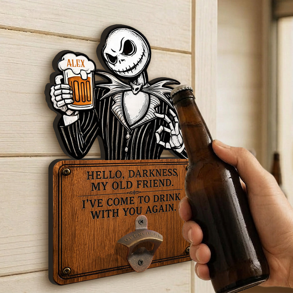 Personalized Nightmare Beer Stein & Wall Bottle Opener Gift for Beer Lovers Beer Stein & Wall Bottle Opener GradoCreations