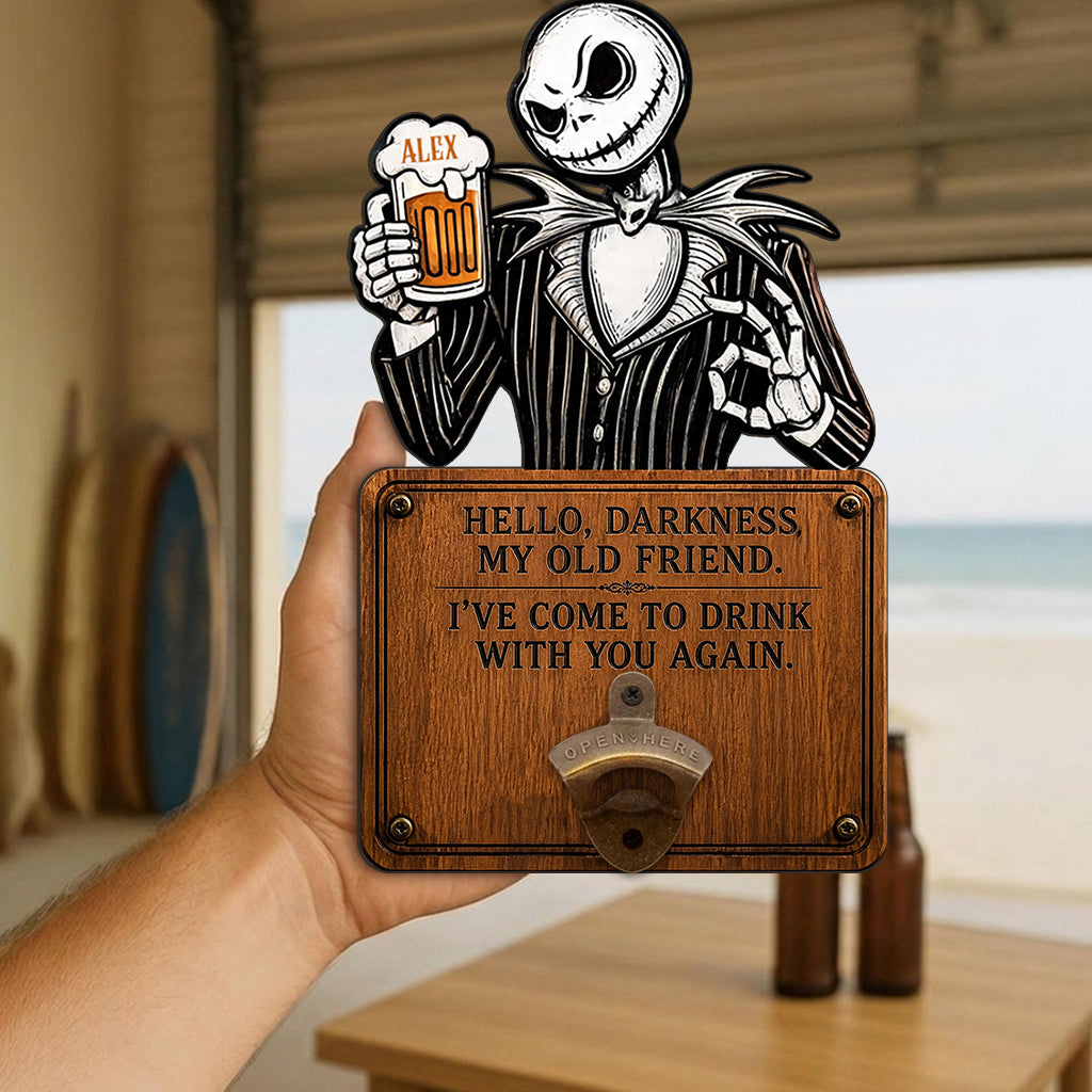 Personalized Nightmare Beer Stein & Wall Bottle Opener Gift for Beer Lovers Beer Stein & Wall Bottle Opener GradoCreations