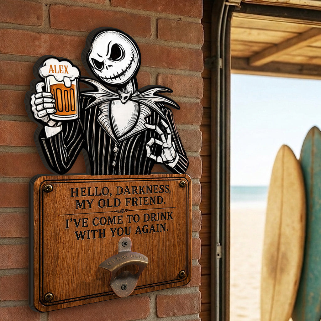 Personalized Nightmare Beer Stein & Wall Bottle Opener Gift for Beer Lovers Beer Stein & Wall Bottle Opener GradoCreations