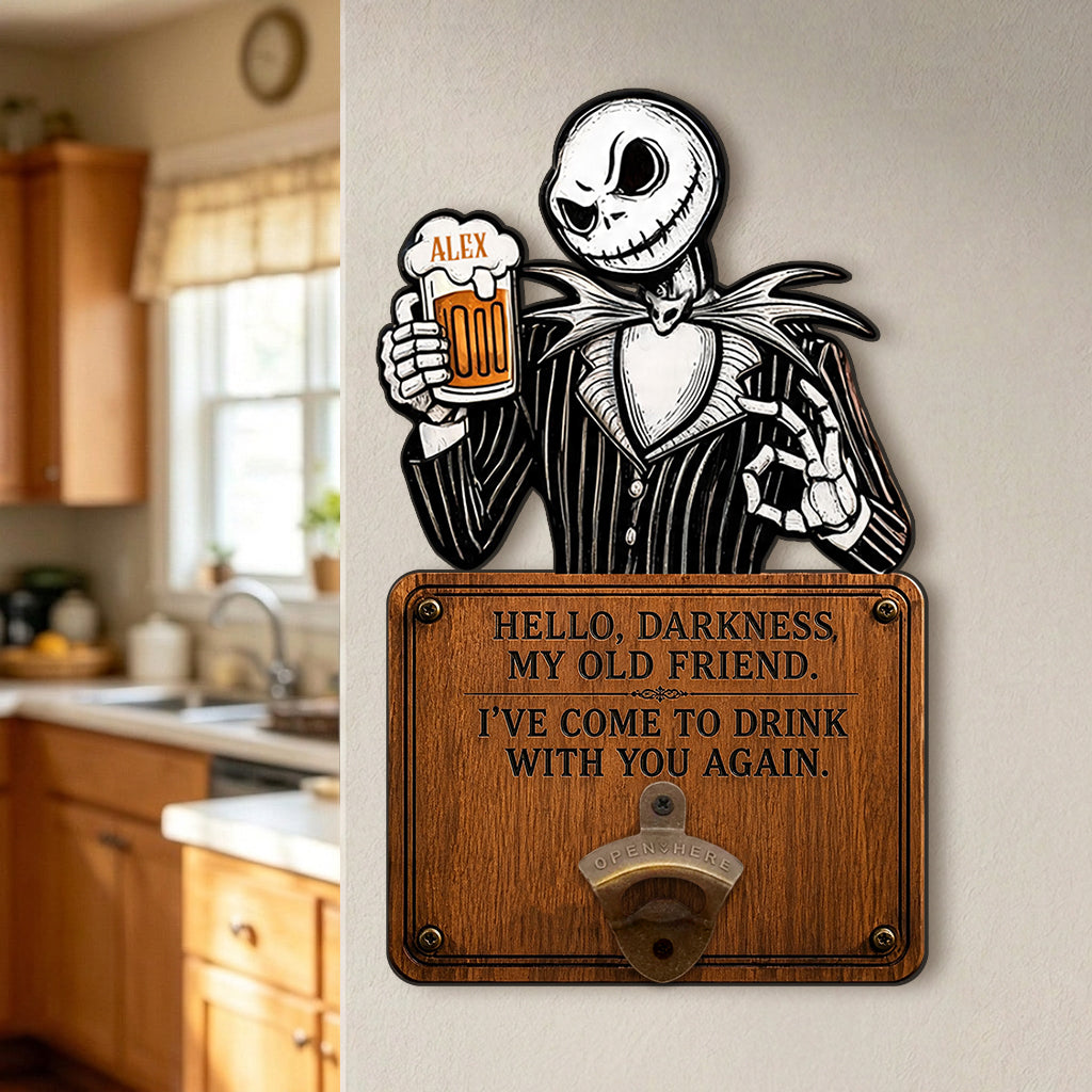 Personalized Nightmare Beer Stein & Wall Bottle Opener Gift for Beer Lovers Beer Stein & Wall Bottle Opener GradoCreations