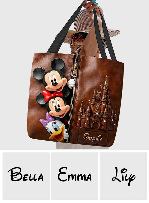 Personalized Disney Mickey Mouse Tote Bag Custom Name Gift Tote Bag GradoCreations