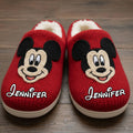 Personalized Mickey Mouse Slippers Custom Name Gift for Kids Slippers GradoCreations