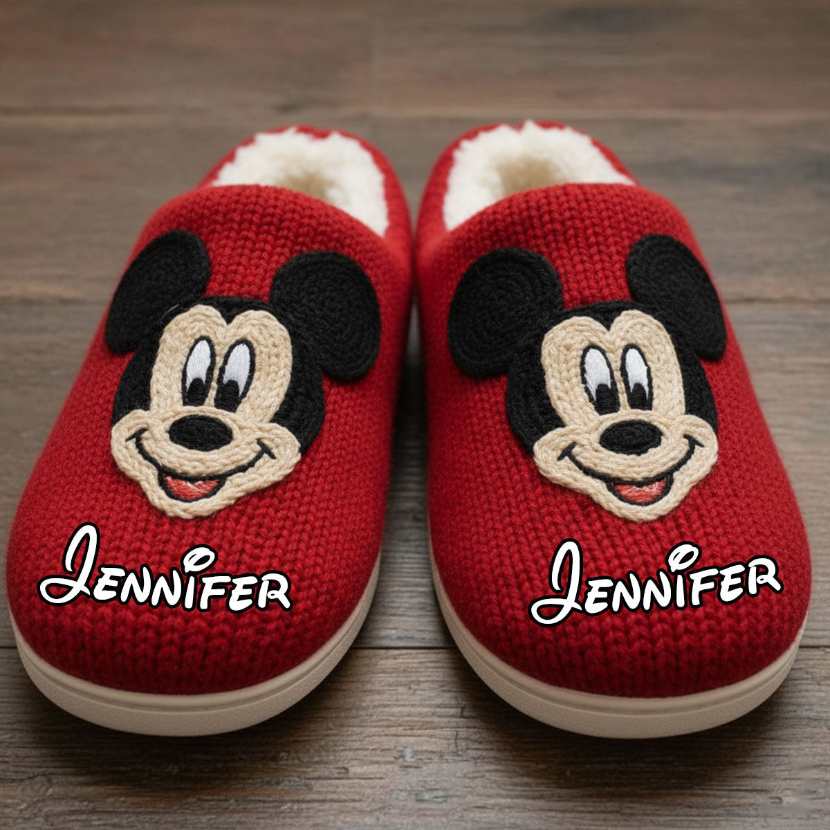 Personalized Mickey Mouse Slippers Custom Name Gift for Kids Slippers GradoCreations