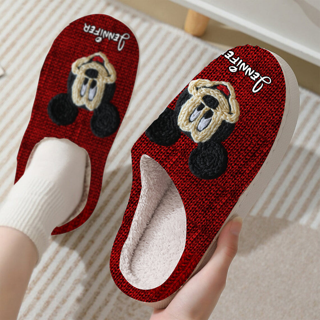Personalized Mickey Mouse Slippers Custom Name Gift for Kids Slippers GradoCreations