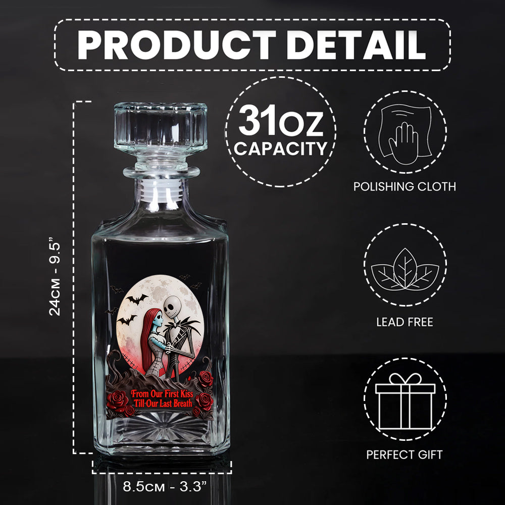 Personalized Whiskey Decanter Set Custom Name Gift for Couples Whiskey Decanter Set GradoCreations