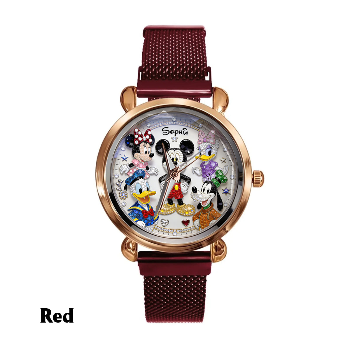 Personalized Women's Hand Watch with Custom Charms Gift for Movie Fans Women Hand Watch GradoCreations