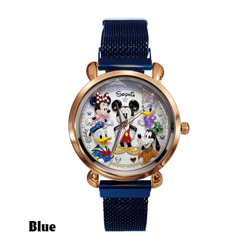 Personalized Disney Women Hand Watch Custom Name Gift Women Hand Watch GradoCreations
