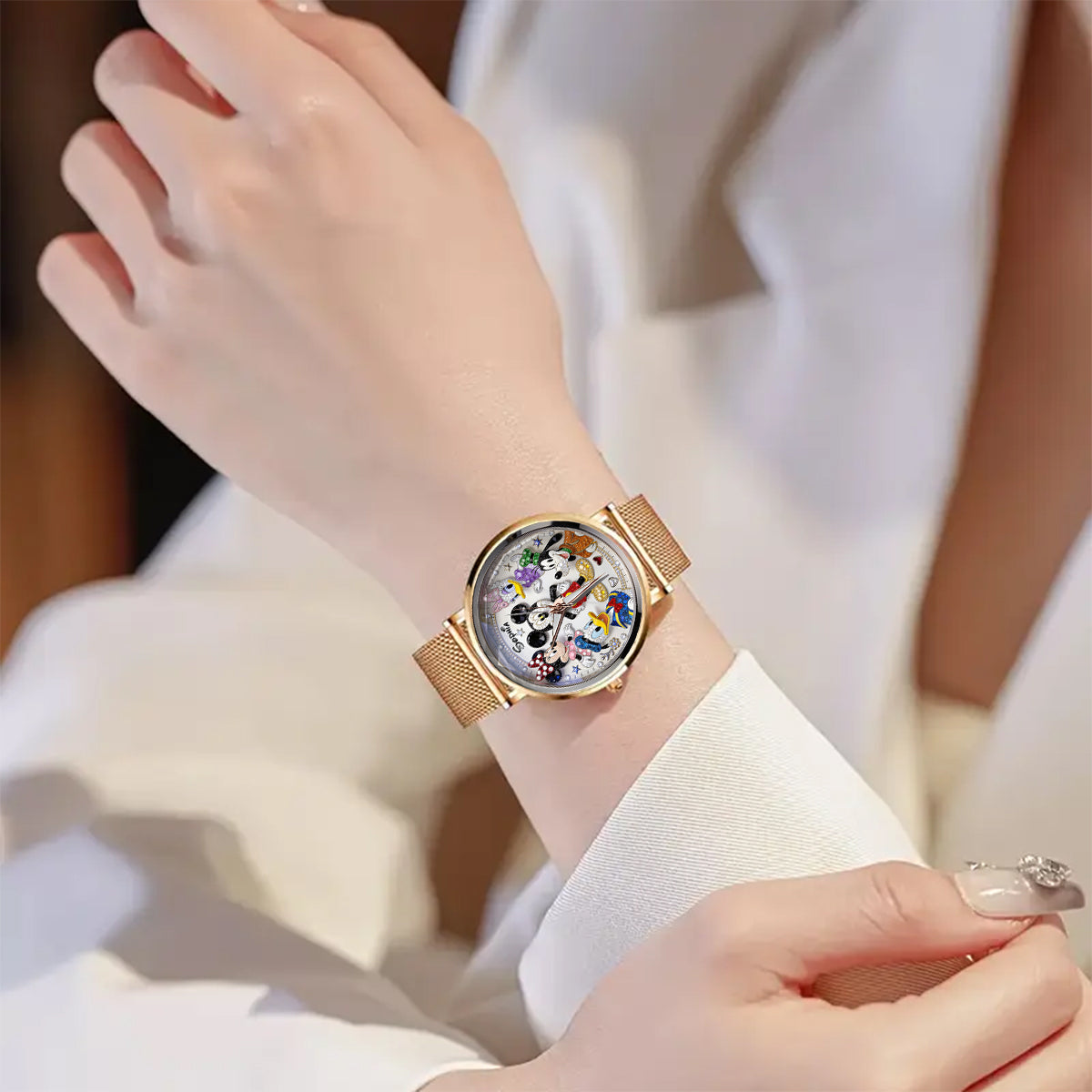 Personalized Women's Hand Watch with Custom Charms Gift for Movie Fans Women Hand Watch GradoCreations