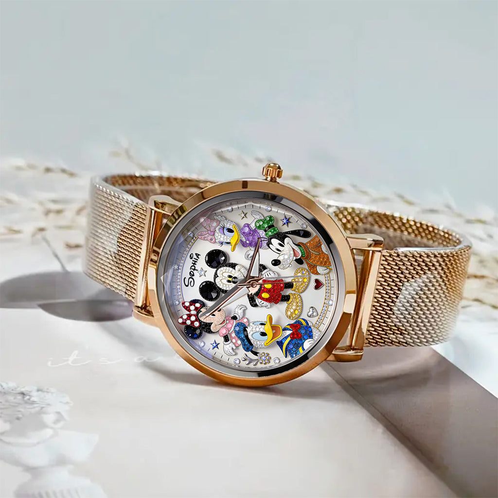 Personalized Women's Hand Watch with Custom Charms Gift for Movie Fans Women Hand Watch GradoCreations
