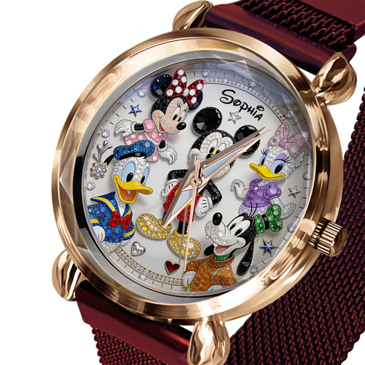 Personalized Women's Hand Watch with Custom Charms Gift for Movie Fans Women Hand Watch GradoCreations