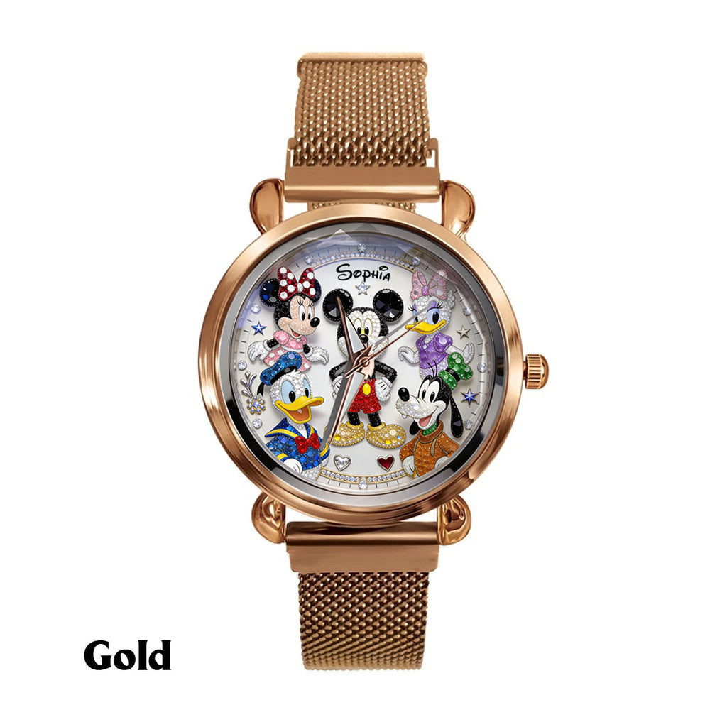 Personalized Women's Hand Watch with Custom Charms Gift for Movie Fans Women Hand Watch GradoCreations