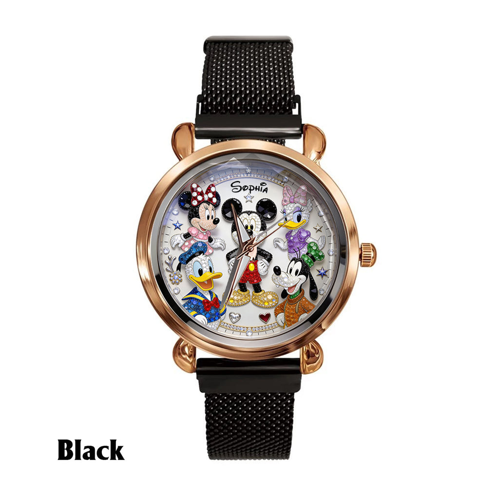 Personalized Disney Women Hand Watch Custom Name Gift Women Hand Watch GradoCreations