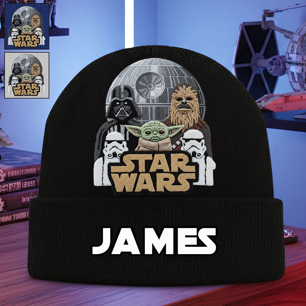 Personalized Star Wars Beanie Hat Custom Name Gift for Kids Beanie Hat GradoCreations