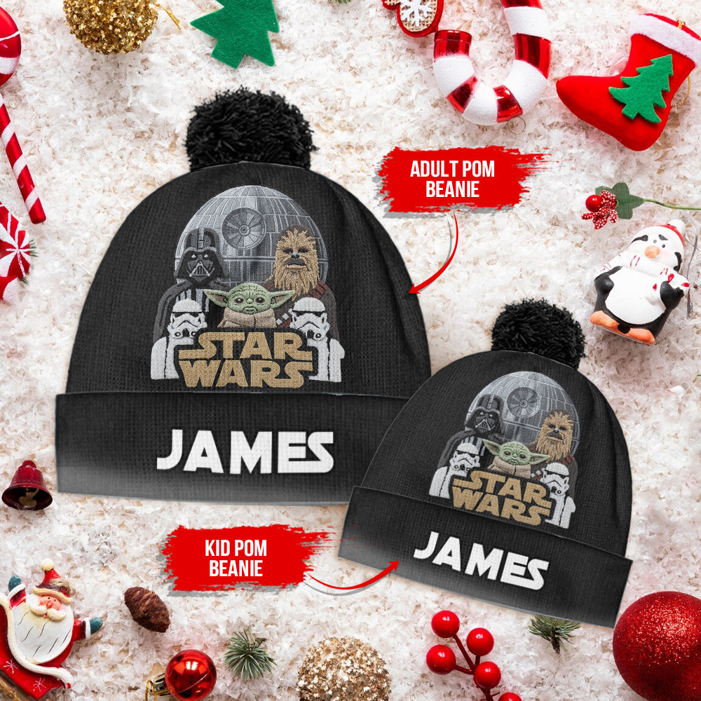 Personalized Star Wars Beanie Hat Custom Name Gift for Kids Beanie Hat GradoCreations