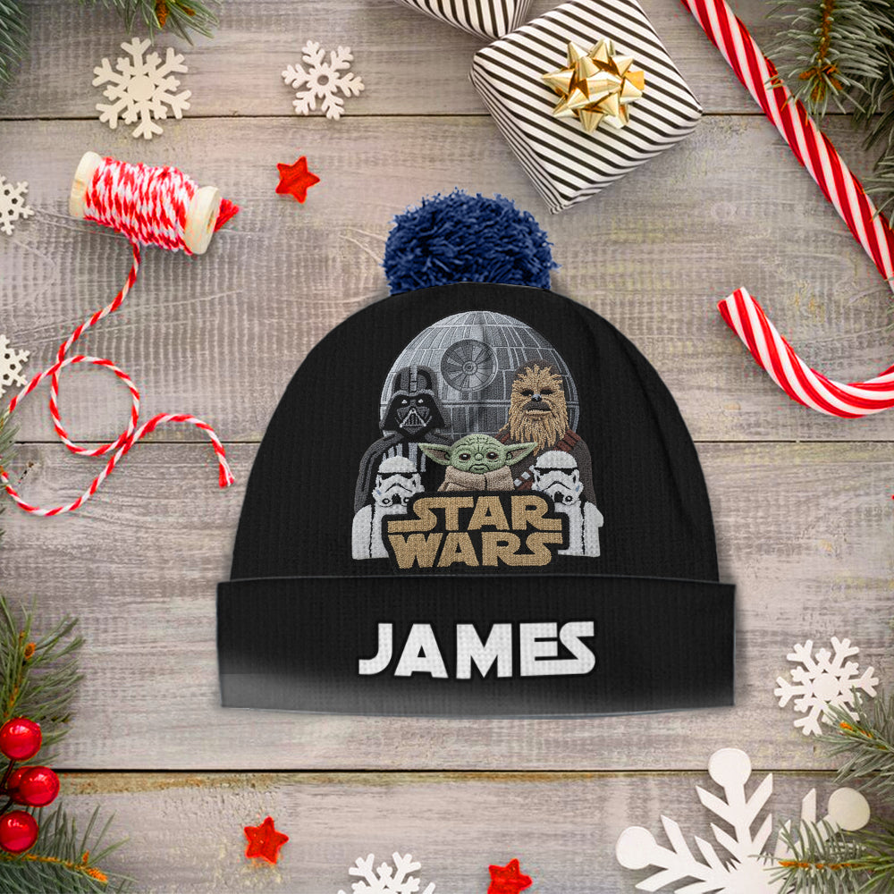 Personalized Star Wars Beanie Hat Custom Name Gift for Kids Beanie Hat GradoCreations